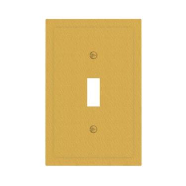 Imagem de WUYOCHA Placa decorativa para interruptor de luz calêndula amarela 1 gangue placas de parede com botão único para tomadas elétricas, capas de placa frontal para quarto, cozinha, decoração de casa