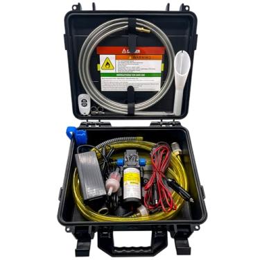 Imagem de Bomba de transferência de combustível de 12 V para transferência de gasolina e diesel, pode fornecer 78 galões de gás ou diesel por hora, ótima para carros, barcos, UTVs, veículos de máquinas