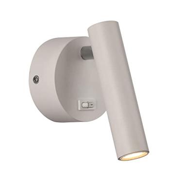 Imagem de Luminária de cabeceira para leitura, arandela de metal com ajuste de 350°+°, pequena, 3W, para decoração de escritório, 4500K.