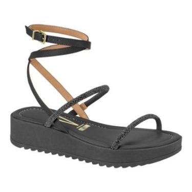 Imagem de Sandalia Vizzano 6492.305 Brilho Papete Flatform Salto Baixo Feminino-Feminino