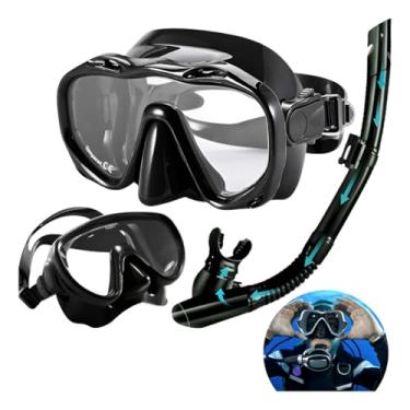 Imagem de Kit Mergulho Máscara Óculos Lentes Profissional Snorkel Nfe Praia Piscina Adulto Juvenil
