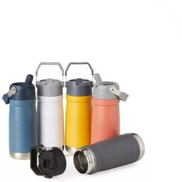 Imagem de Garrafa Térmica de Aço Inoxidável com Canudo, 550ml