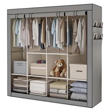 Imagem de Guarda-Roupa PortáTil DobráVel – Caixa Multifuncional Para Guardar Roupas E Guarda-Roupa(ALEATORIO)