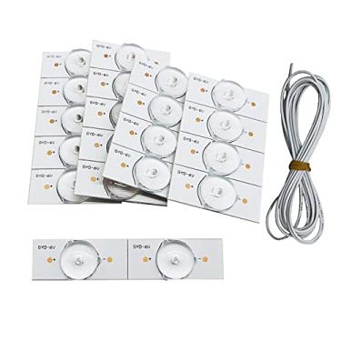 Imagem de 20 peças de Lâmpadas SMD 6V com Lente Óptica Fio 2M e Acessórios Fita Luz LED para Reparo TV 32-65 Polegadas