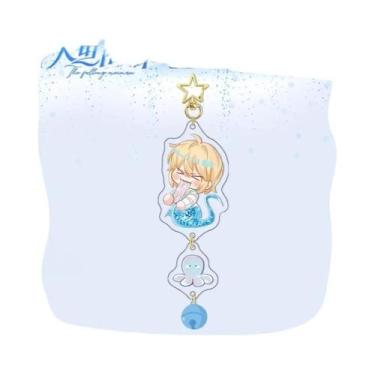 Imagem de Chaveiro Personalizado De Anime Em Acrílico DIY Com Clipe De Sino De A