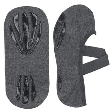 Imagem de Meia Lupo Antiderrapante Pilates 4942-006, Cinza chumbo, 33-36