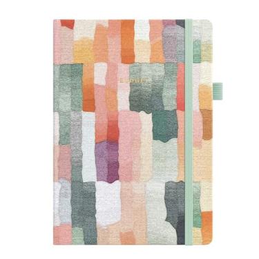 Imagem de &And Per Se Agenda de orçamento, caderno de orçamento mensal com rastreador de despesas, planejador financeiro sem data e livro organizador de notas - tamanho A5, capa dura (listras coloridas)