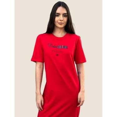 Imagem de Vestido T-shirt Midi Estampado Culture Colcci-Feminino