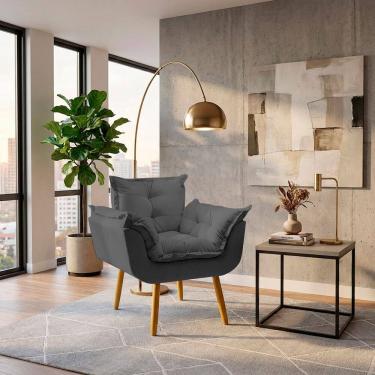 Imagem de Poltrona Decorativa Alice Confortável Para Sala Recepção Manicure Consultório Tecido Suede