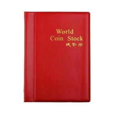 Imagem de Álbum De Moedas Com 120 Bolsos Mini Organizador De Moedas Para Colecio