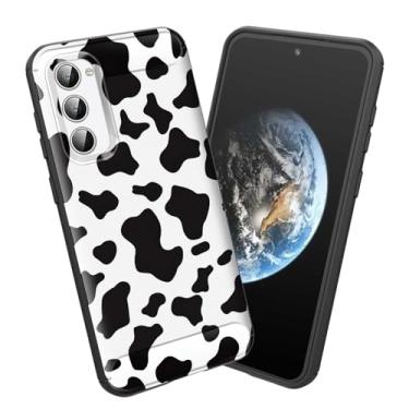 Imagem de smauncucn Capa para Galaxy S23 FE, capa protetora antiderrapante de TPU macio e fina para Samsung Galaxy S23 FE 5G (6,4 polegadas) 2023, estampa de vaca