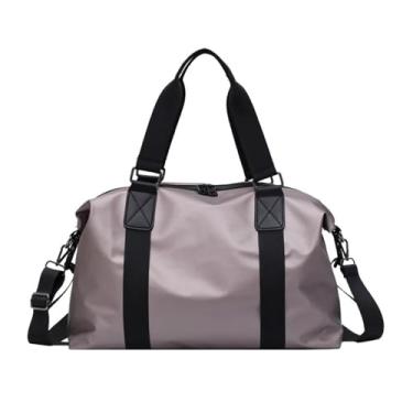 Imagem de ANZOAT Bolsa de ginástica feminina masculina bolsa de ginástica esportiva bolsa de viagem de ombro à prova d'água nylon Outddor bolsa de ginástica, B, One Size