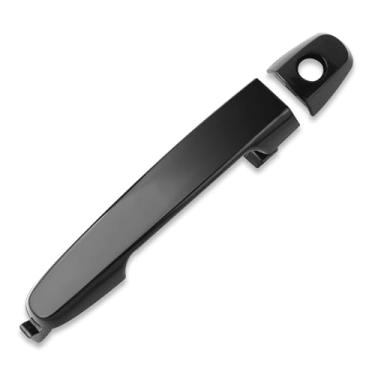 Imagem de BJYXSHOP 81309 Maçaneta externa externa dianteira do lado do passageiro do lado do passageiro preta compatível com Toyota Camry 2002-2006, Toyota Corolla 2003-2013 e Toyota Matrix, Pontiac Vibe 03-08 com fechadura