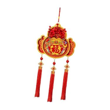 Imagem de oshhni Decoração de Ano Chinês 2026 com Cavalo - Pingente Tradicional da Sorte para Portas de Lojas e Inaugurações de Casas em Festas, Style F