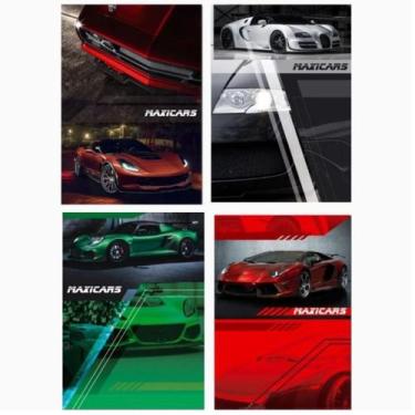 Imagem de Cadernos Brochuras Maxicars Carros 96 Folhas 1 Matéria Máxima com paut