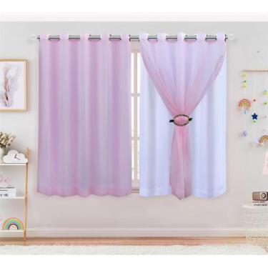 Imagem de Cortina Voil Liso 5.00 x 2.20 Forro Microfibra - J&C ACESSÓRIOS PARA C