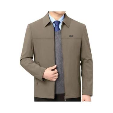 Imagem de Blazer Casual De Negócios Com Zíper Para Homens 3XL, Casaco De Luxo Pa