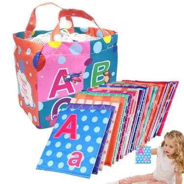 Imagem de Cartões de letras de, brinquedos educativos iniciais, brinquedos de cartões de alfabeto macio para crianças - Brinquedos de com alfabeto educacional inicial,Cartões flash de aprendizagem de letras co