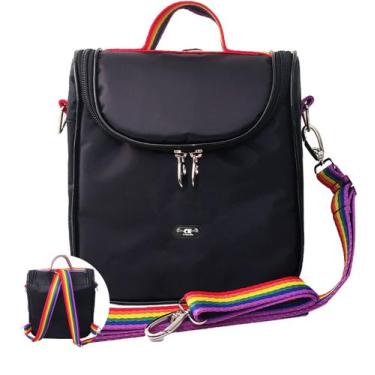 Imagem de Bolsa Térmica Mochila Bag Arco Íris Pride Gls Lgbtqia Alça Colorida Im