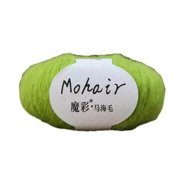 Imagem de Fio De Mohair Macio 25g 160m Para Tricô Manual E Crochê, Lã Para DIY, 