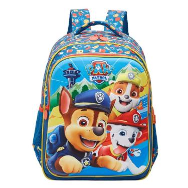 Imagem de Mochila Escolar Costas 16 Patrulha Canina Paw Patrol Alto Relevo Xeryus