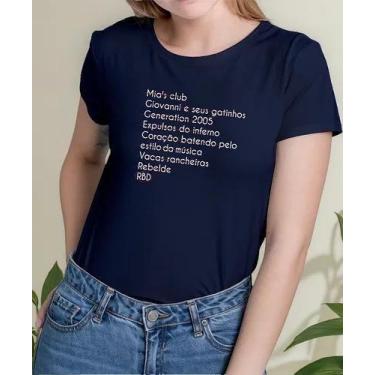 Imagem de Camisa Camiseta Adulto Masculina Feminina Algodão Banda Rebelde RBD MD