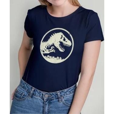 Imagem de Camisa Camiseta Adulto Masculina Feminina Algodão Filme Dinossauro Jur