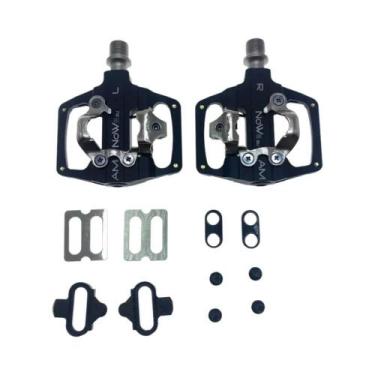 Imagem de Pedal De Bicicleta MTB Em Liga De Alumínio SPD, Pedal De Dupla Fixação