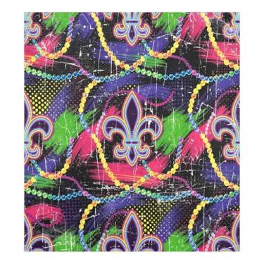 Imagem de Blueangle Capa magnética de neon para lava-louças Mardi Gras, decoração da capa frontal da máquina de lavar louça, adesivos de eletrodomésticos, adesivos de eletrodomésticos, 58 cm C x 66 cm adesivo