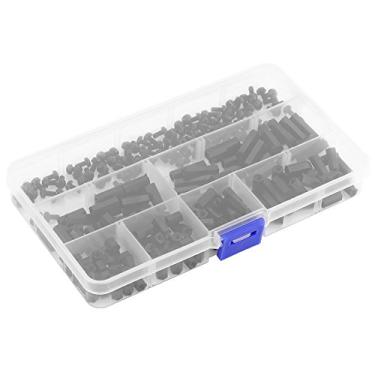 Imagem de Generic Kit de Sortimento de Porca de Parafuso Espaçador de Coluna Sextavada de Nylon para PCB, Hardware de Isolamento Resistente a ácido Durável para Montagem, 250 PCS M2 M3 Macho Fêmea para