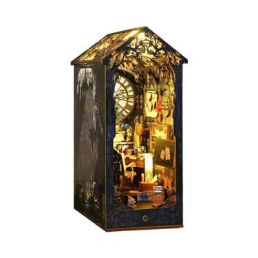 Imagem de Kit DIY De Casa De Bonecas Miniatura De Madeira Com Luz LED, Quebra-Ca