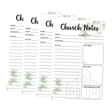 Imagem de Fancyes Caderno religioso para anotações, de notas religioso com linhas, diário cristão para pedidos de oração, folhas destacáveis, 14 x 21,5 cm (5,5 x