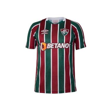 Imagem de Camisa Fluminense Umbro Uniforme 1 2024 Torcedor - Infantil-Masculino
