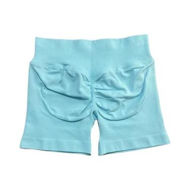 Imagem de Shorts De Yoga Femininos De Cintura Alta Para Fitness E Treino, Com Ef