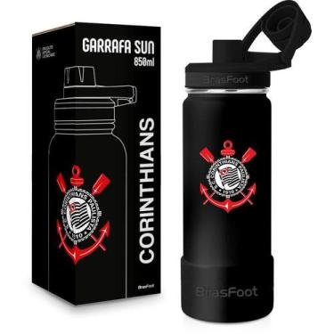 Imagem de Garrafa Térmica 850ml Times Futebol Sun Torcedor Original Times:Corint