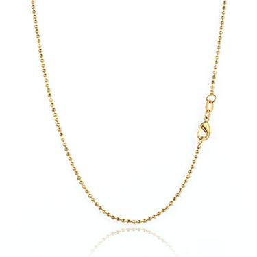 Imagem de MAIKERDER Colar de cruz banhado a ouro 14K para mulheres