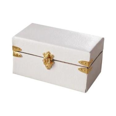 Imagem de Mala De Couro Vintage Em Miniatura Para Casa De Bonecas, Caixa De Arma