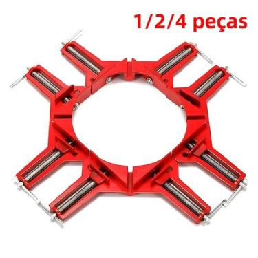 Imagem de Grampo De Ângulo Reto 90 Graus Para Marcenaria, Aquários, Vidros Refor