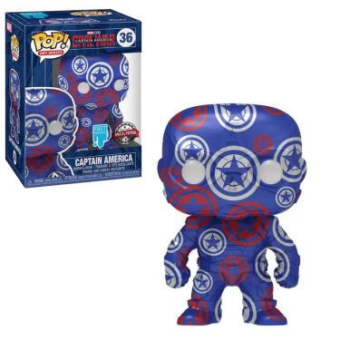Imagem de Funko Pop Marvel Civil War 36 Captain America Art Series