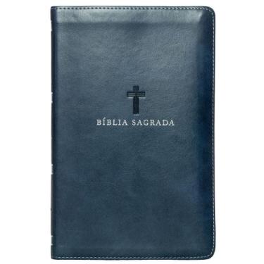 Imagem de Livro - Bíblia NVI, Letra Grande, Capa luxo azul, Leitura Perfeita