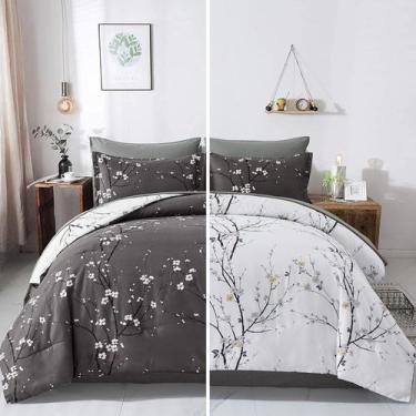 Imagem de Cama em uma bolsa WONGS BEDDING Floral Reversível King Size
