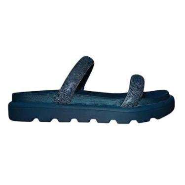 Imagem de Sandália Slide Flatform Tratorada Feminino Vizzano 6459.110 Marinho-Feminino