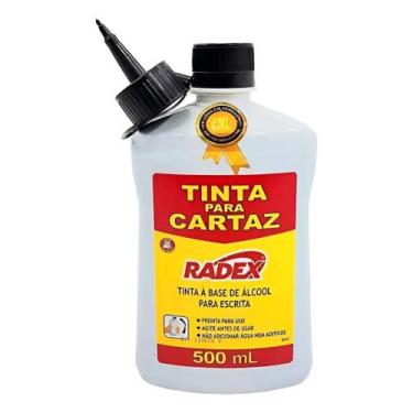 Imagem de Tinta Para Cartaz Radex Carty Pdvmais 500ml preta