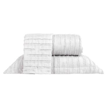 Imagem de Kit Cobre Leito Casal 3 Peças Colcha Essence Tessi Matelado Jacquard, 