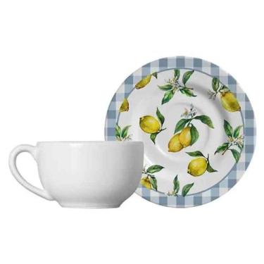 Imagem de Xícara de Chá com Pires Amalfitana 250 ml Alleanza Cerâmica