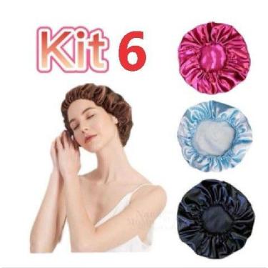 Imagem de Touca de Cetim Anti Frizz -  suave com menos fricção - Wig, 6 unidades