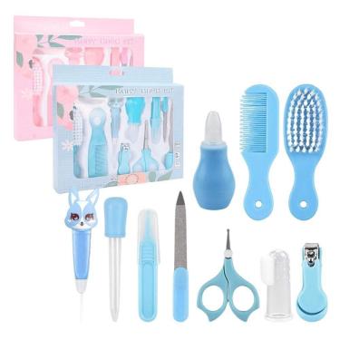 Imagem de Kit Bebê Com 10pçs Higiene Cuidado Infantil Essencial Bpa