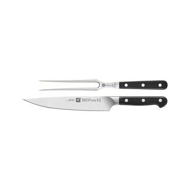 Imagem de CONJUNTO 2 PEÇAS ZWILLING PRO FACA DE CARNES 8" E GARFO TRINCHANTE EM AÇO INOX 384300030