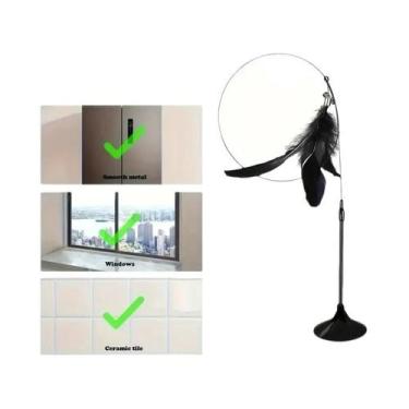 Imagem de Varinha Interativa Para Gatos Resistente a Mordidas Com Sino, Pena, Ha