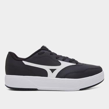 Imagem de Tênis Mizuno City Wall Masculino, Preto, Branco, 38